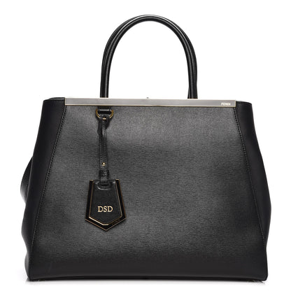 Fendi Vitello Elite Regular 2Jours Tote Black 1 of 11