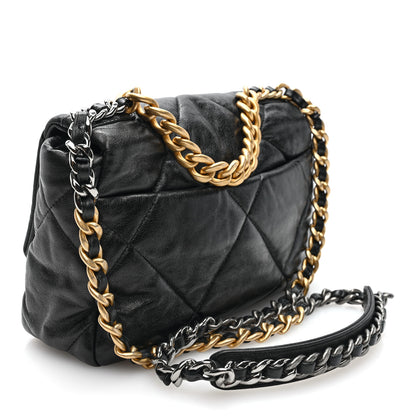 Chanel Lambskin Quilted Medium Chanel 19 Flap Black 3 of 10