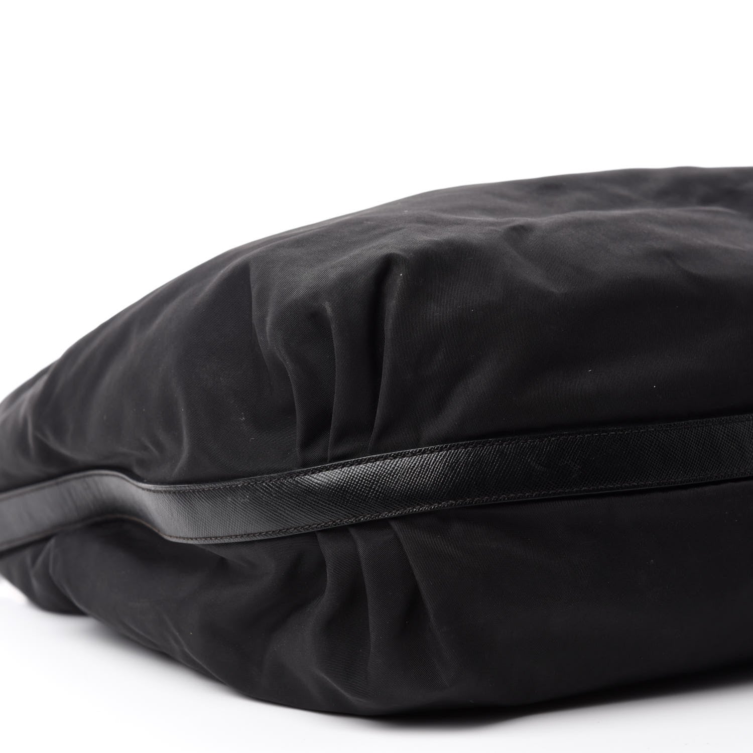 Prada Tessuto Nylon Saffiano Hobo Black 6 of 13
