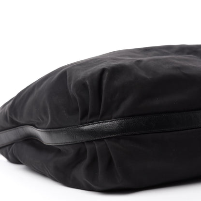 Prada Tessuto Nylon Saffiano Hobo Black 6 of 13
