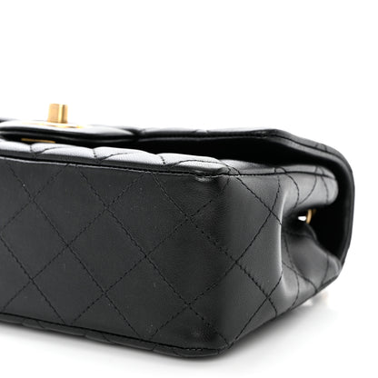 Chanel Lambskin Quilted Mini Rectangular Flap Black 9 of 9