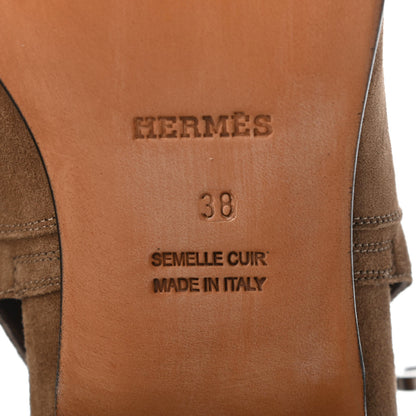 Hermes Suede Neo Low Boots 38 Ecorce 14 of 20