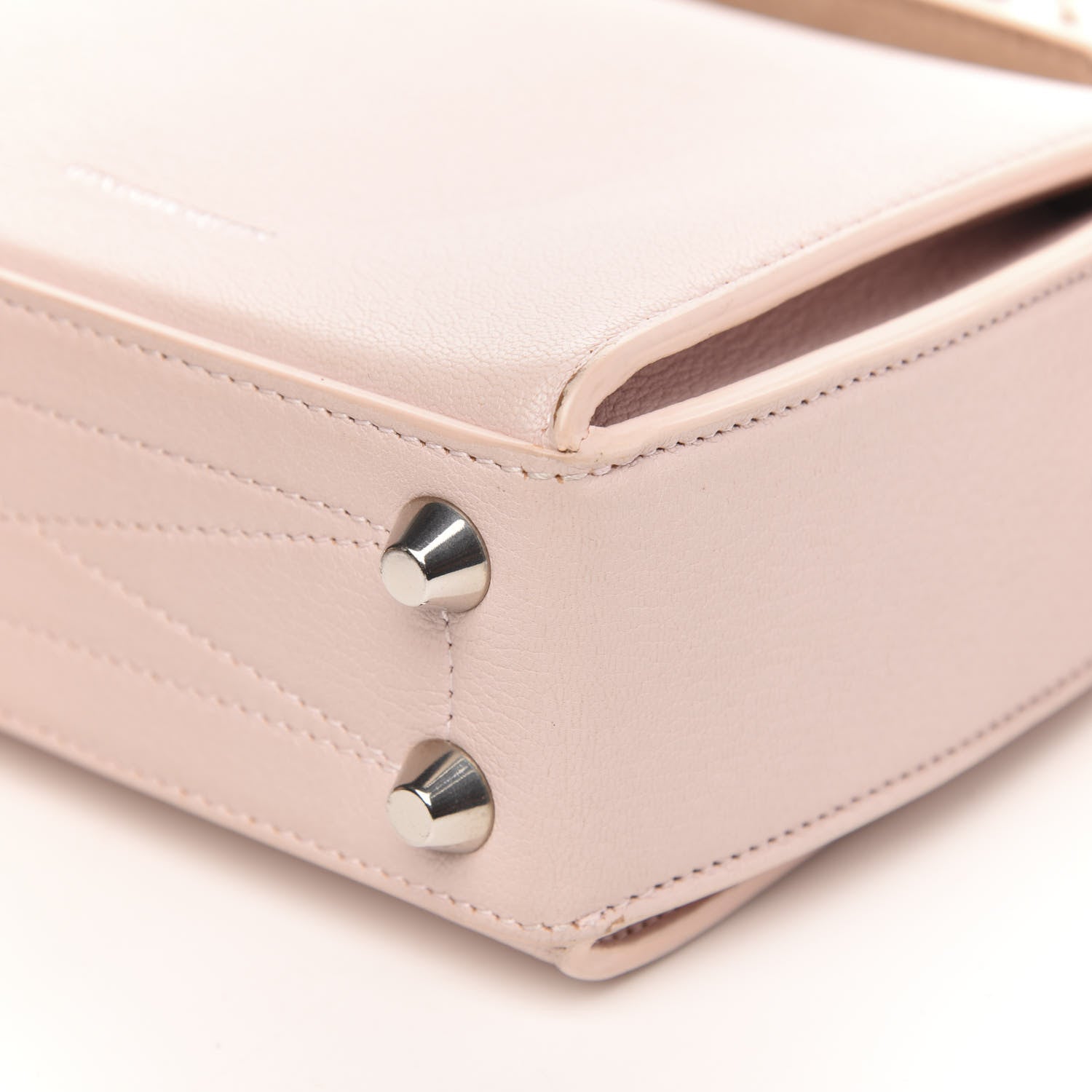 Alexander McQueen Calfskin Silk Scarf Box Shoulder Bag 16 Baby Pink Ivory 8 of 11