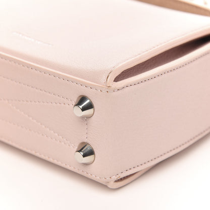 Alexander McQueen Calfskin Silk Scarf Box Shoulder Bag 16 Baby Pink Ivory 8 of 11