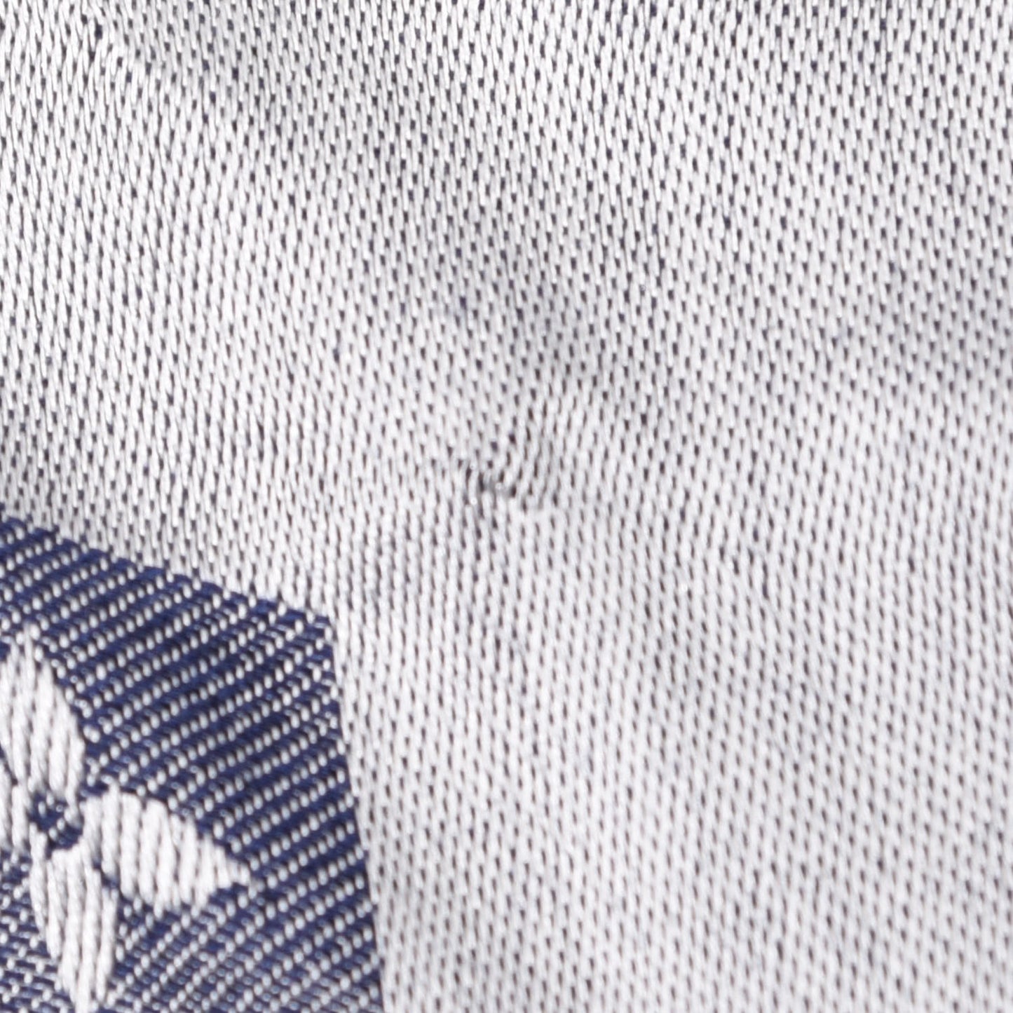 Wool Silk Monogram Denim Shawl Blue