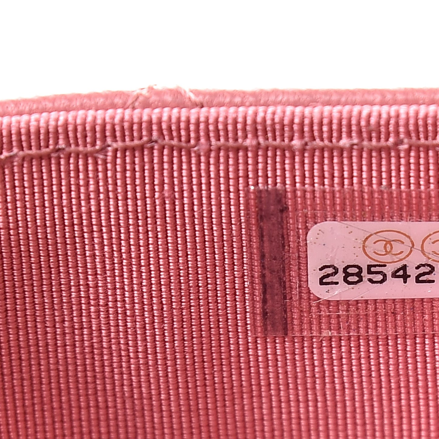 Lambskin Quilted Flap Card Holder Pink