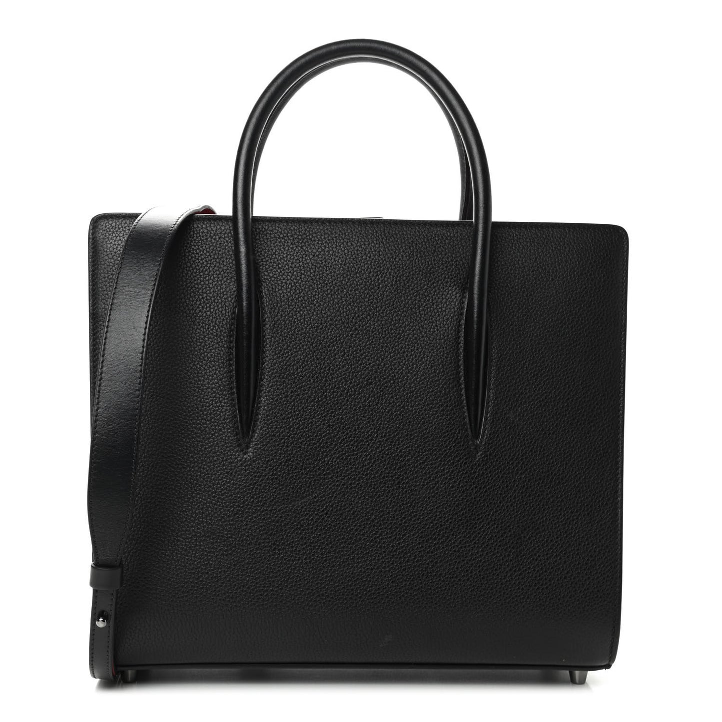 Calfskin Empire Patent Studded Medium Paloma Black