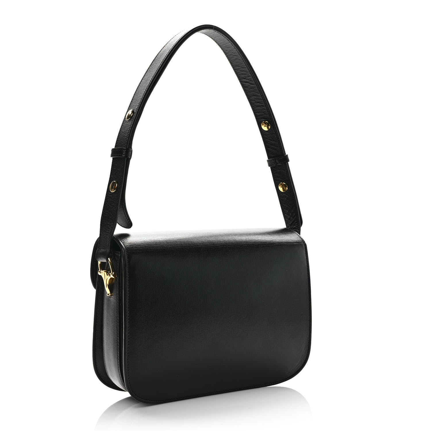 Gucci Azalea Calfskin Horsebit 1955 Shoulder Bag Black 3 of 9