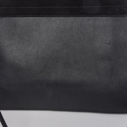 Chloe Suede Calfskin Medium Faye Shoulder Bag Black 17 of 18