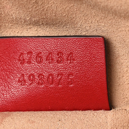 Gucci Calfskin Matelasse GG Marmont Belt Bag 75 30 Hibiscus Red 7 of 15
