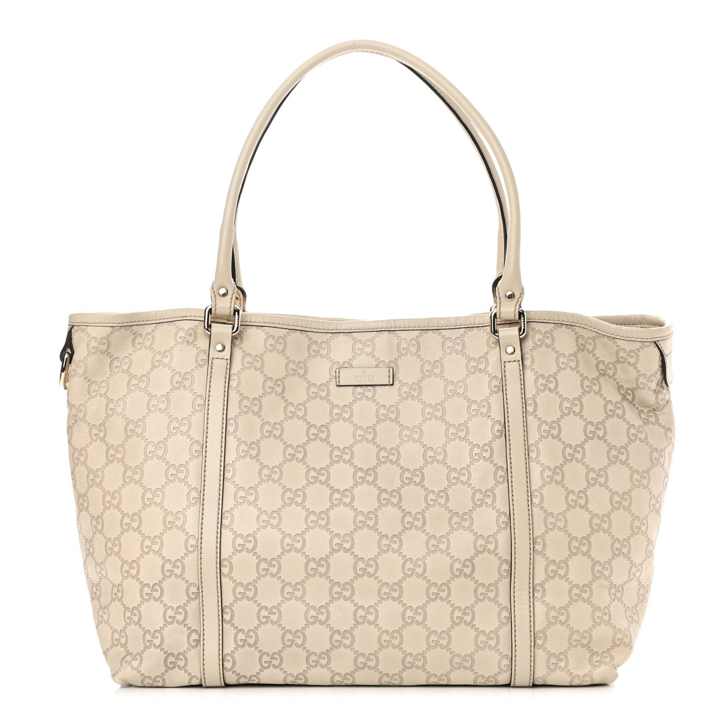 Guccissima Medium Joy Tote White