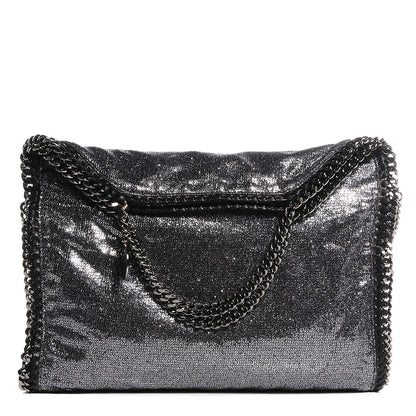 Stella McCartney Metallic Linen Falabella Grey 1 of 10