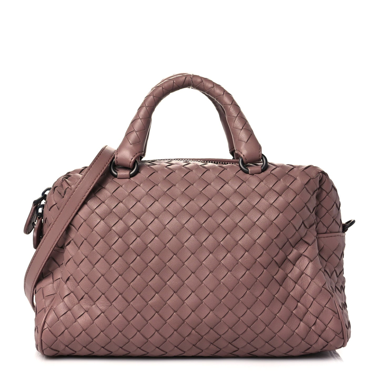 Nappa Intrecciato Mini Boston Dusty Rose