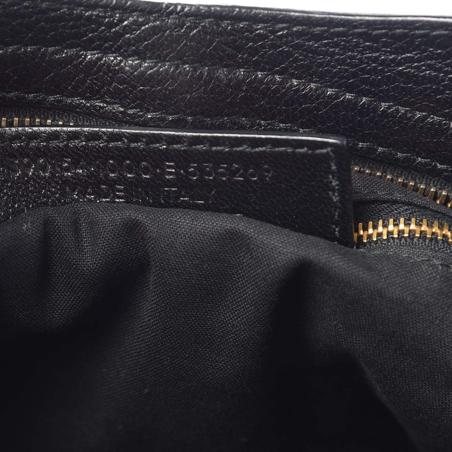 Chevre Gold Metallic Edge Hardware City Black