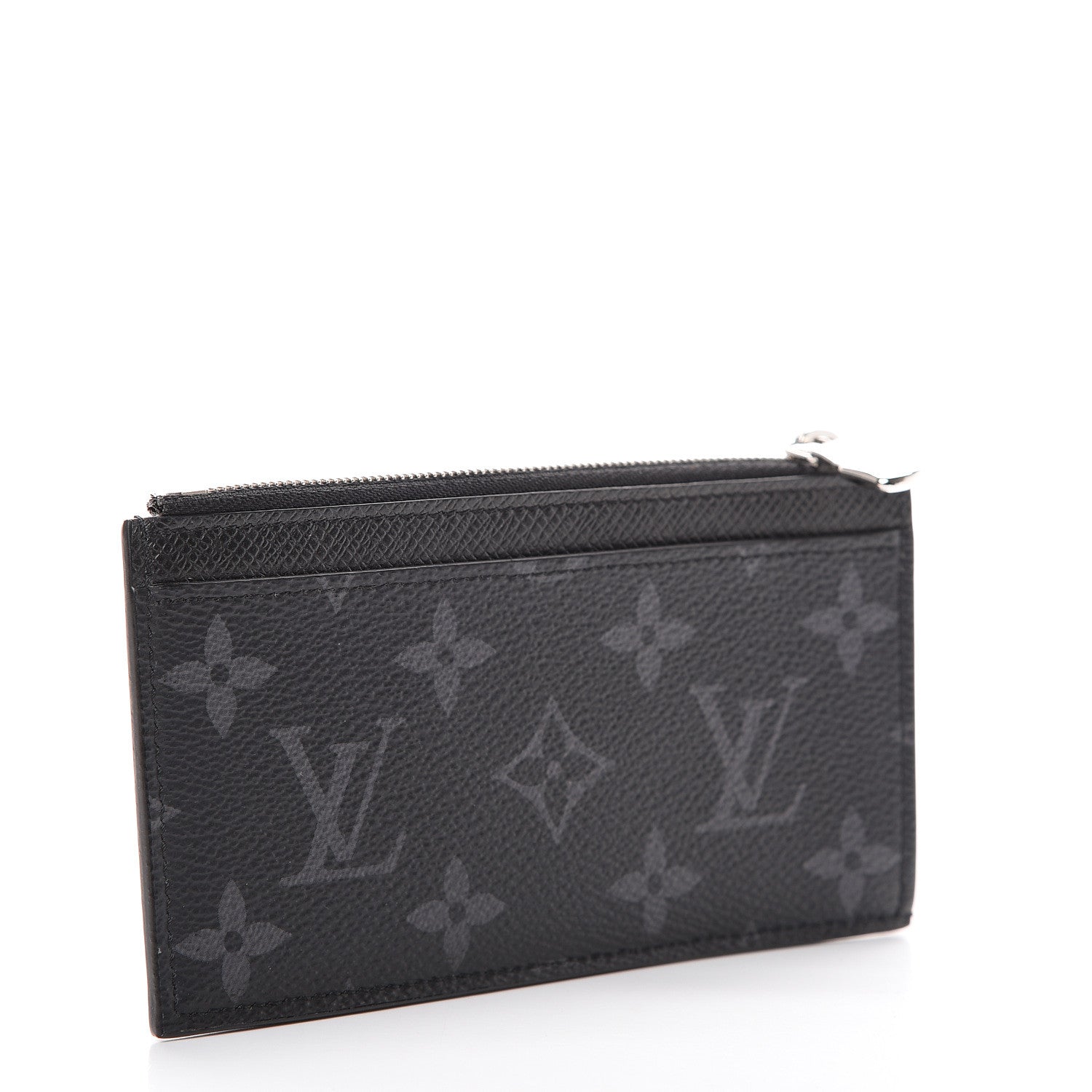 Louis Vuitton Monogram Eclipse Taiga Coin Card Holder 2 of 6