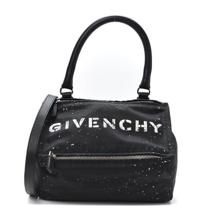 Givenchy Nylon Stencil Small Pandora Black White 1 of 9