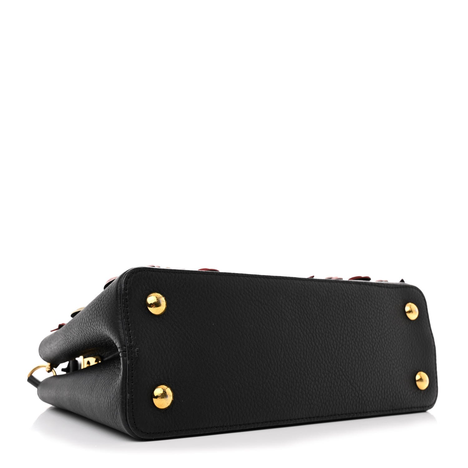 Louis Vuitton Taurillon Blooming Capucines PM Black 4 of 10