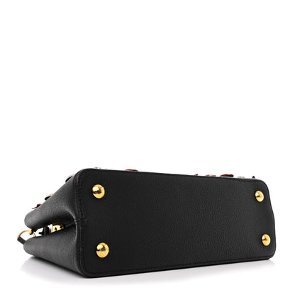 Louis Vuitton Taurillon Blooming Capucines PM Black 4 of 10