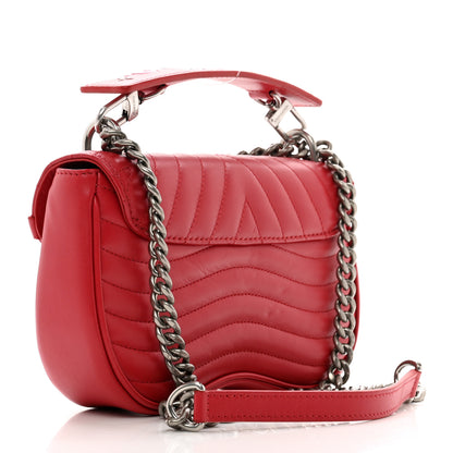 Louis Vuitton Calfskin New Wave Chain PM Scarlet 3 of 11