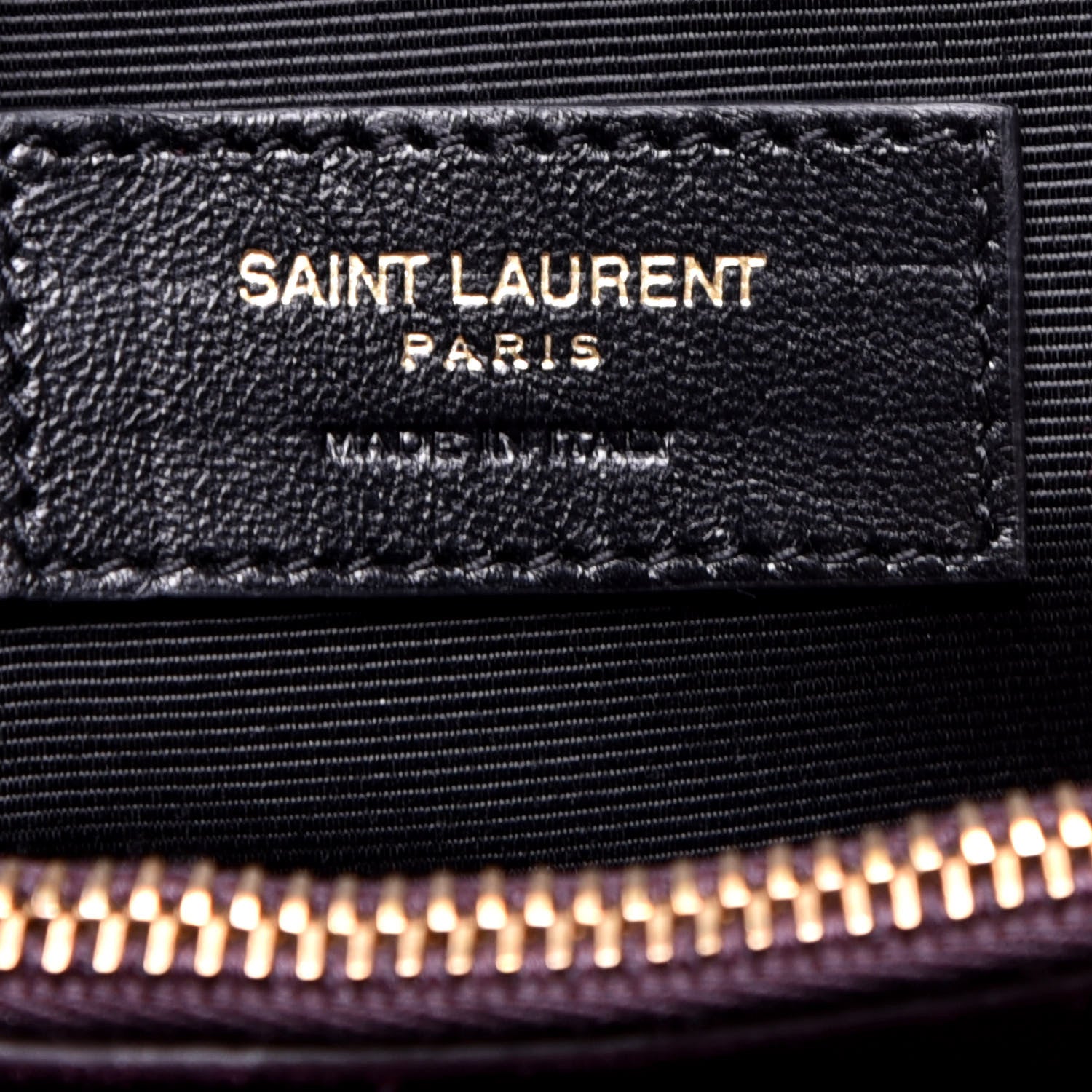 Saint Laurent Calfskin Suede Medium Moujik Top Handle Bag Amarena Black 7 of 9