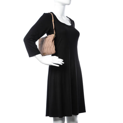 Miu Miu Nappa Matelasse Clutch Cammeo 2 of 9