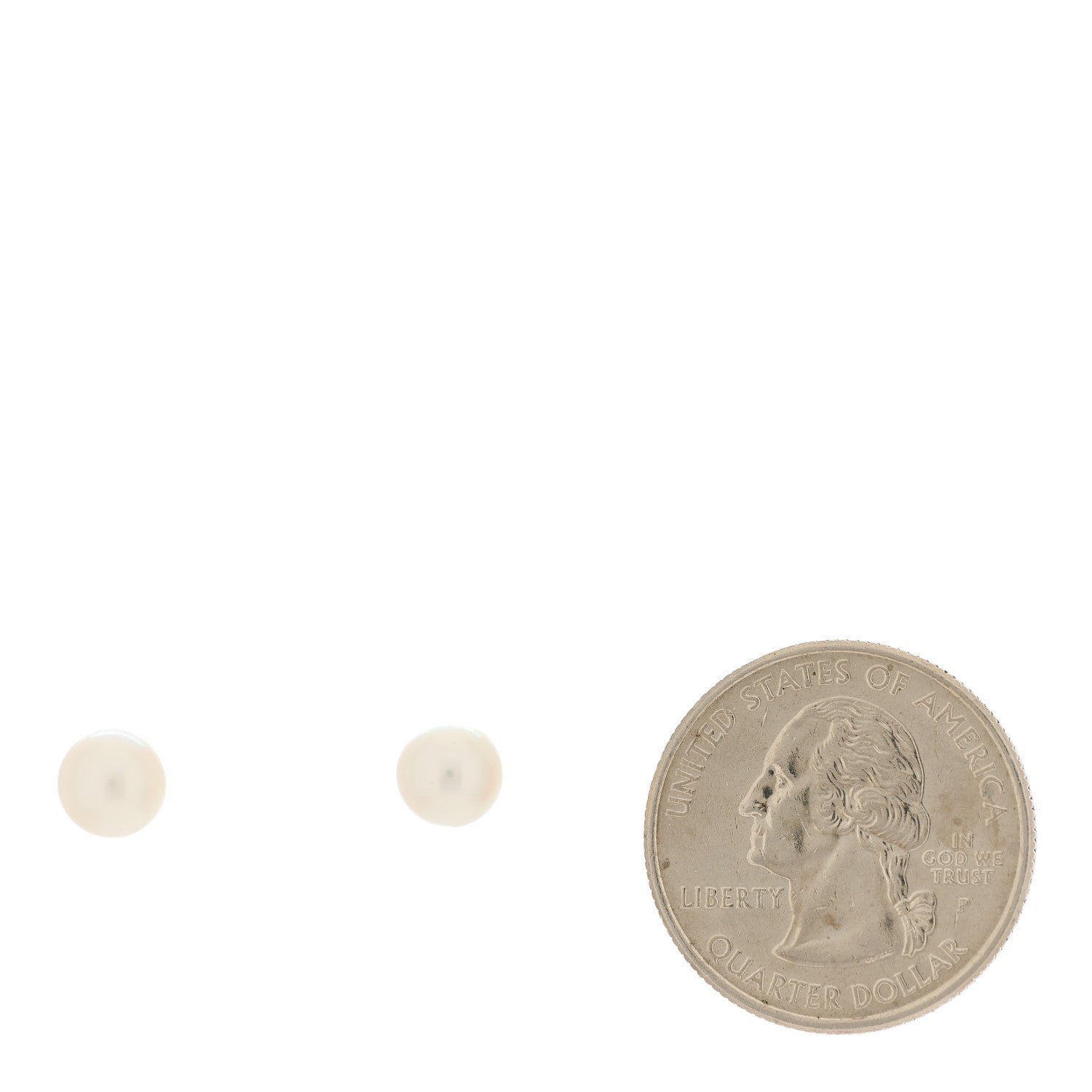 Mikimoto 18K Yellow Gold Akoya Pearl 6.5-7mm Stud Earrings 2 of 4