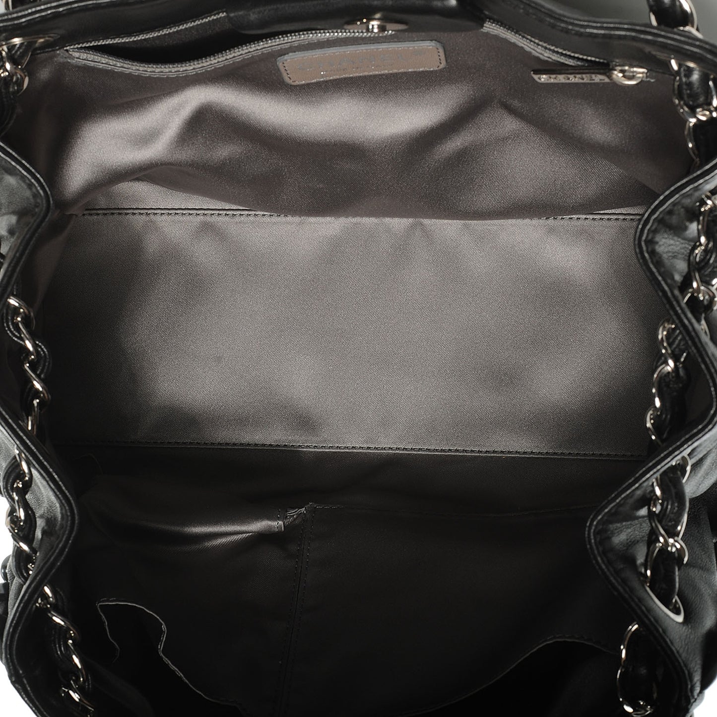 Lambskin Pearl Obsession Tote Black