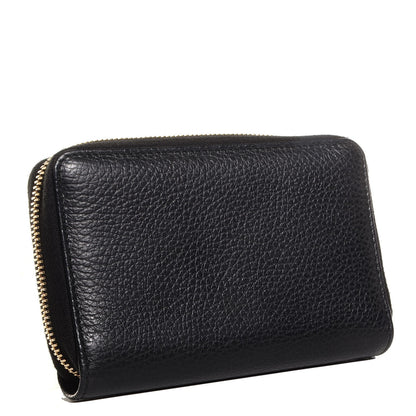 Gucci Dollar Calfskin Medium Swing Zip Around Wallet Black 3 of 8