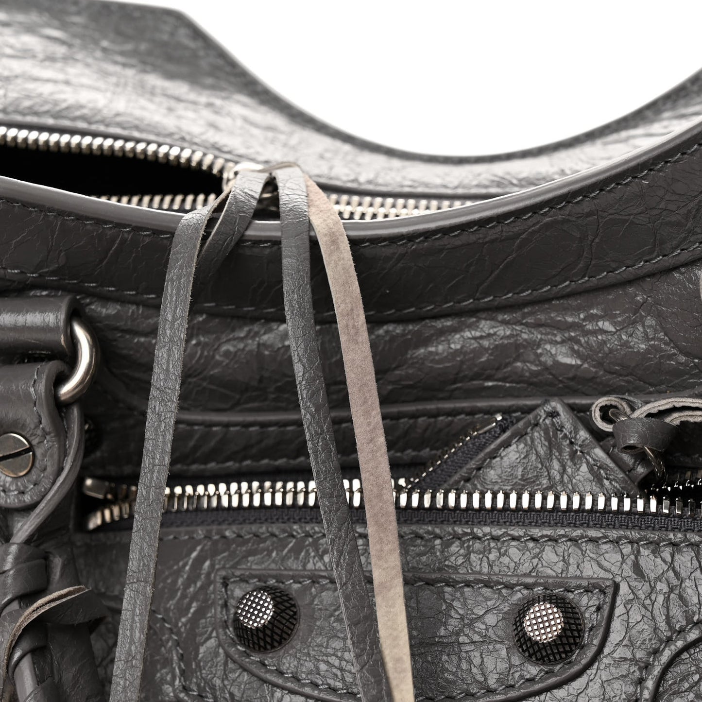 Agneau Arena Neo Cagole City Handbag Dark Grey