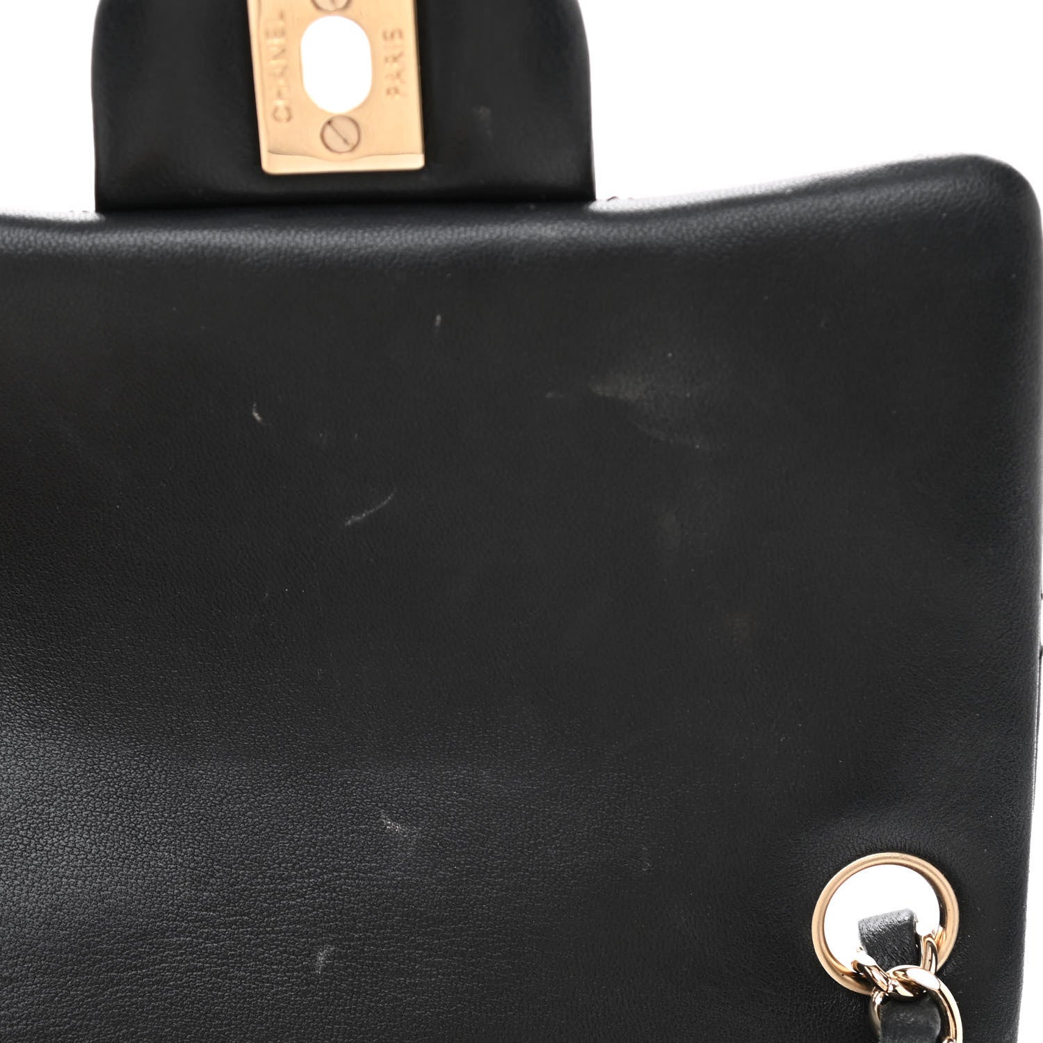 Chanel Lambskin Quilted Mini Square Flap Black 8 of 12
