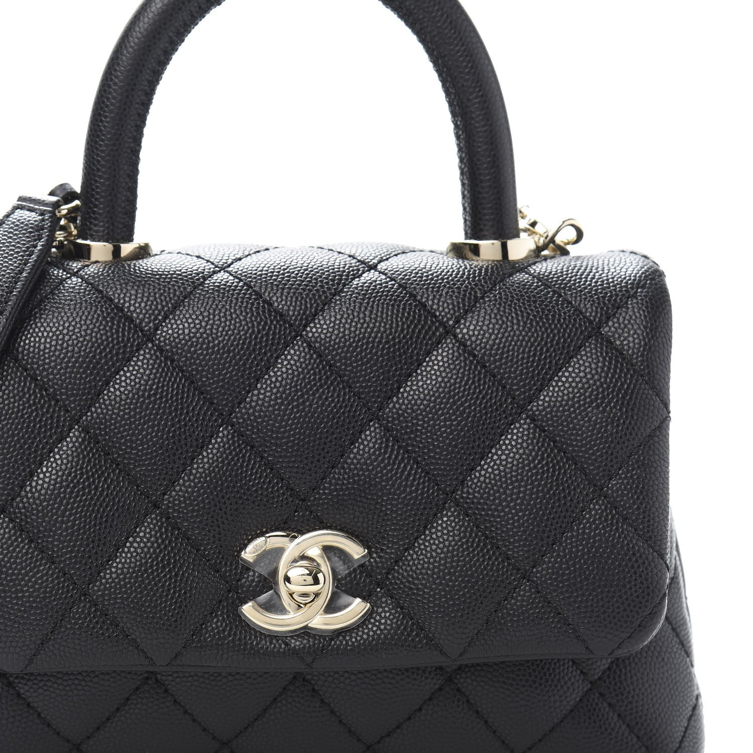 Chanel Caviar Quilted Extra Mini Coco Handle Flap Black 10 of 10