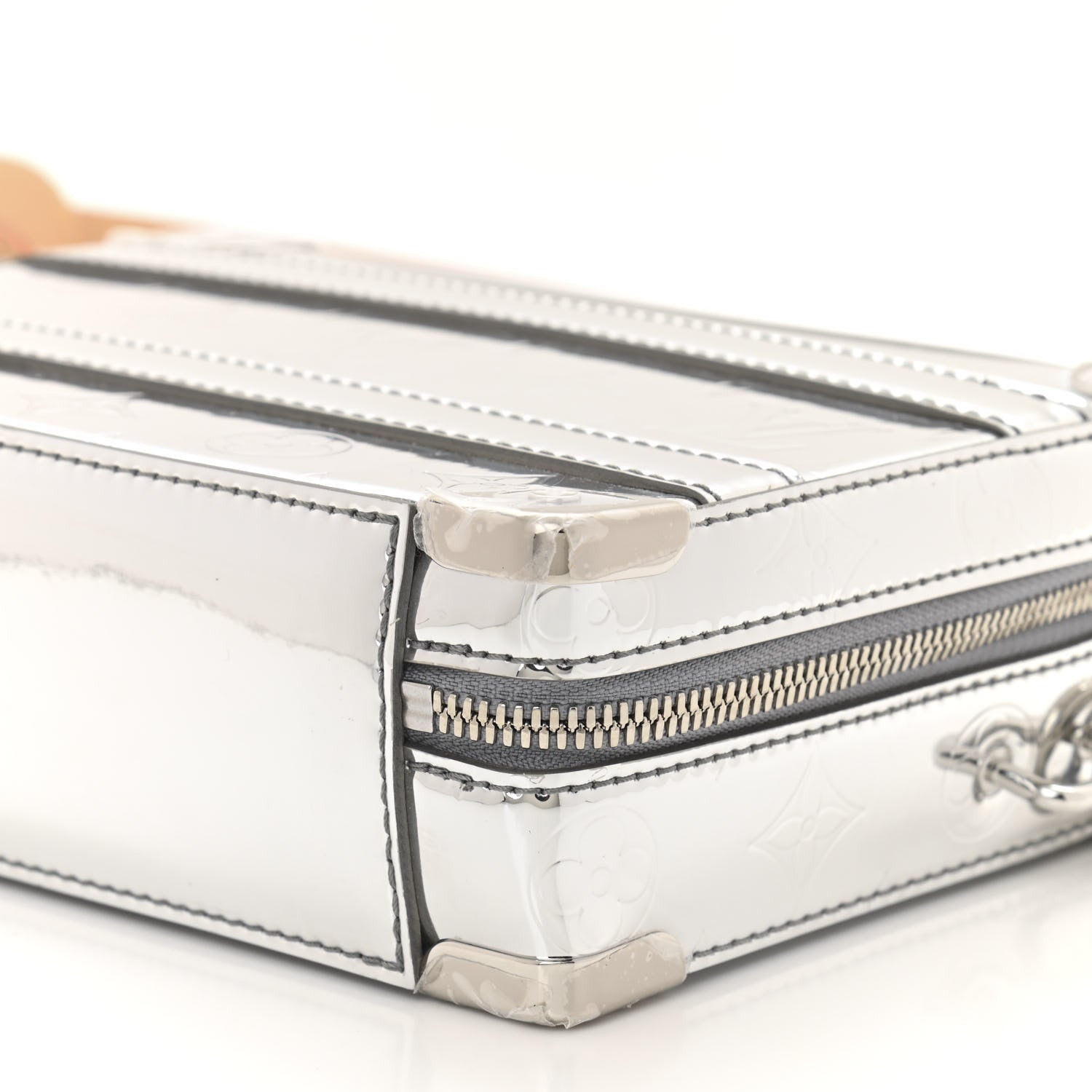 Louis Vuitton Monogram Mirror Handle Trunk Silver 9 of 11