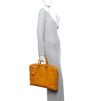 Louis Vuitton Damier Infini Porte-Documents Voyage Jaune 2 of 12