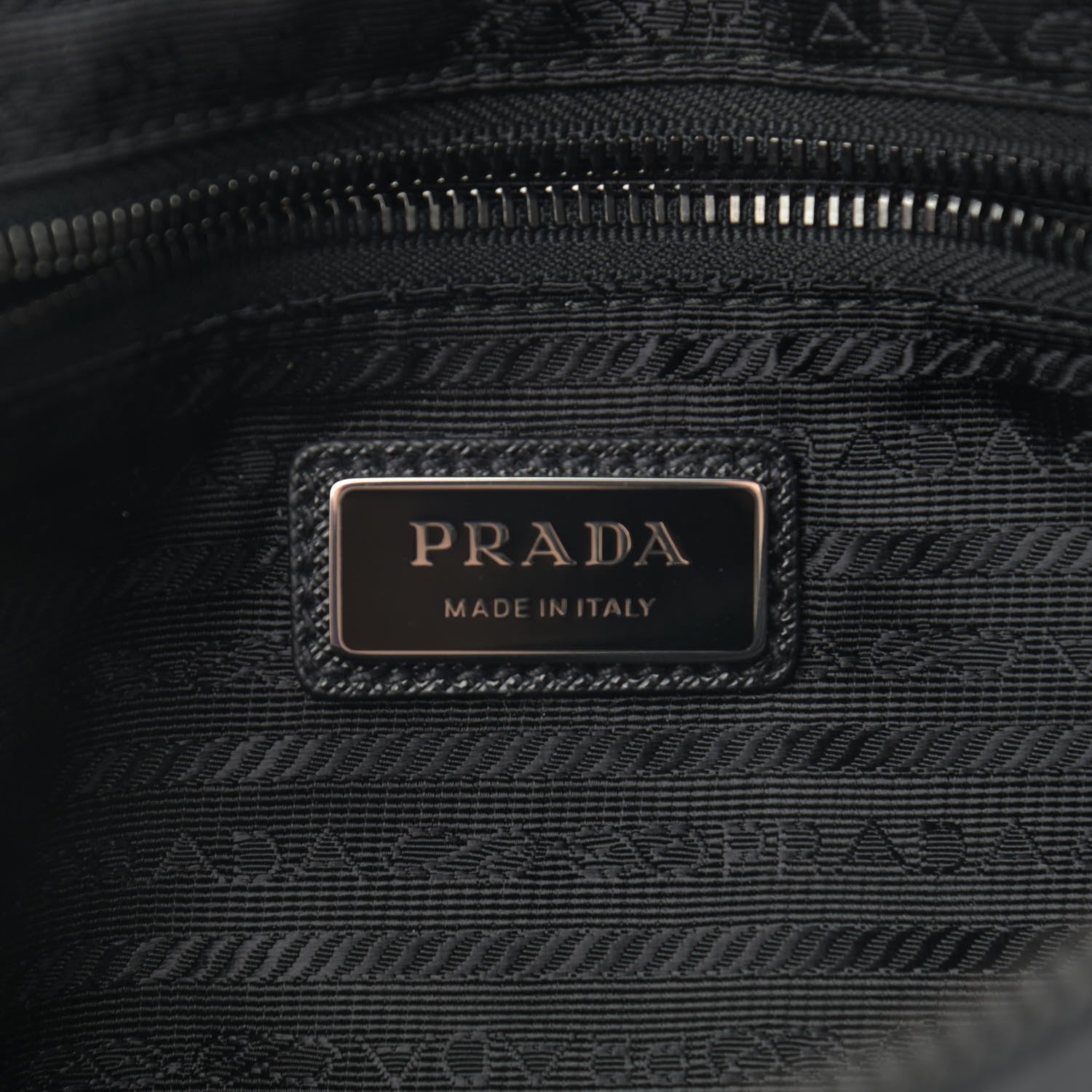 Prada Tessuto Nylon Belt Bag Black 6 of 11