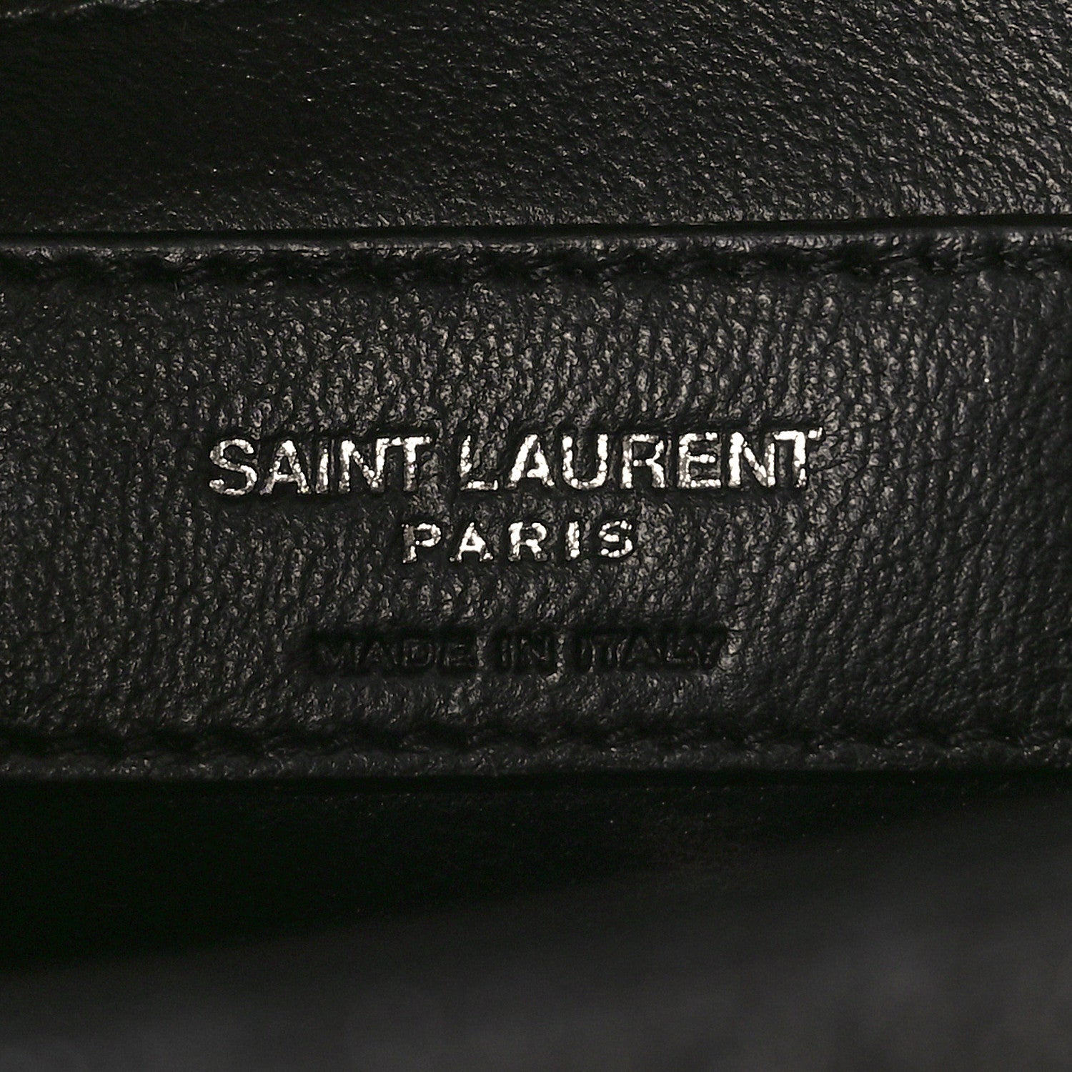 Saint Laurent Grain De Poudre Textured Mixed Matelasse Triquilt Medium Monogram Satchel Black 6 of 9