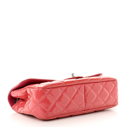 Chanel Patent Quilted Large Coco Shine Flap Pink 4 of 14