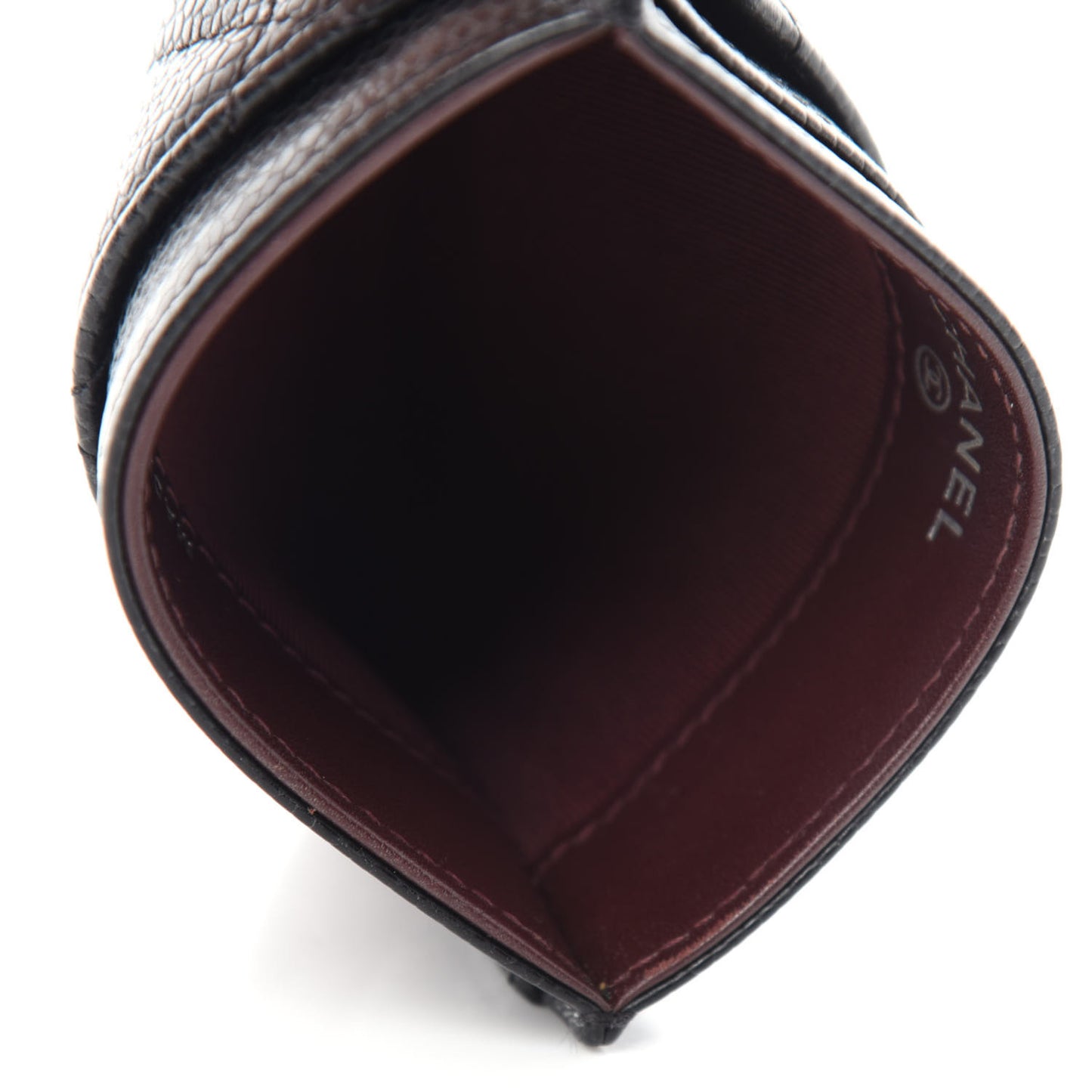 Caviar Quilted Card Holder Black