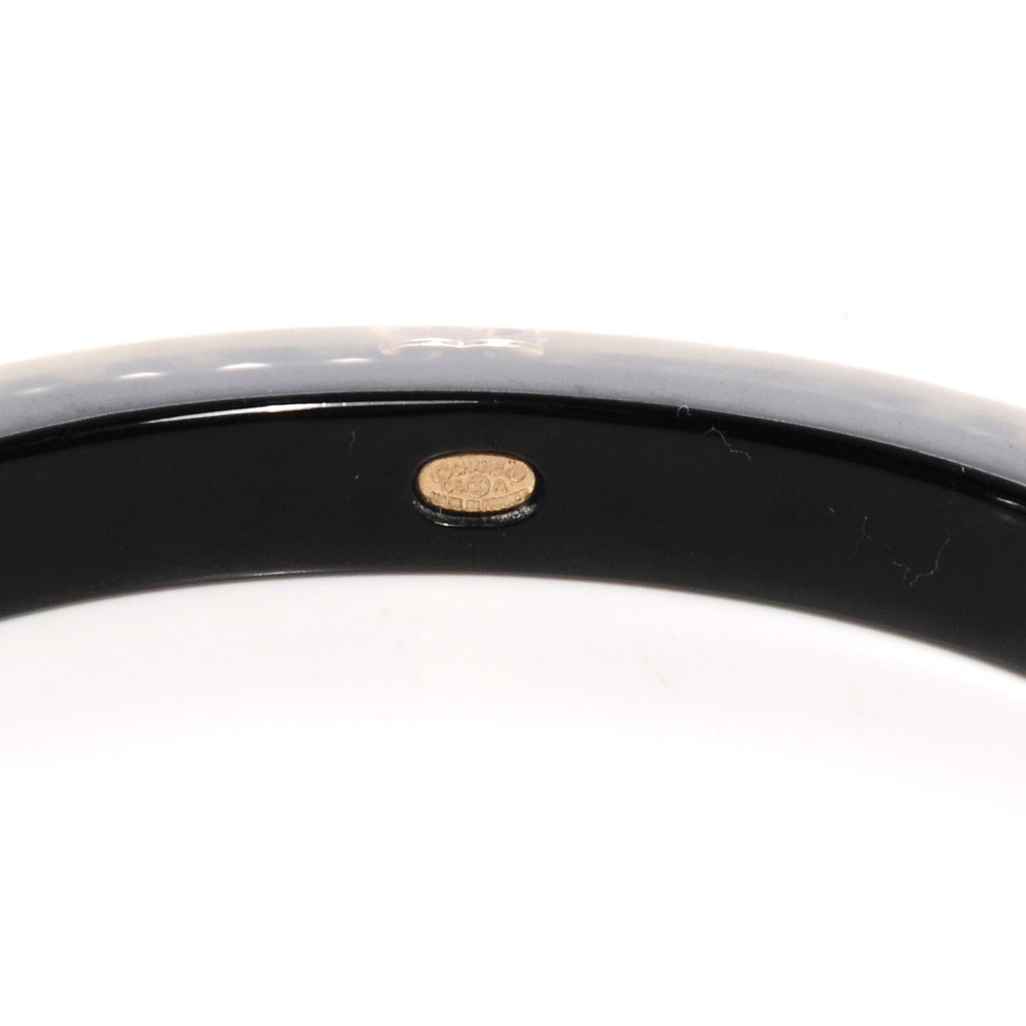 Resin Pearl CC Bangle Black