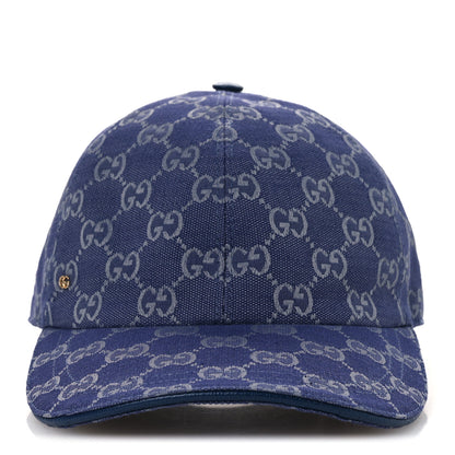 Gucci Monogram New GG Baseball Hat S Blue Grey 3 of 10