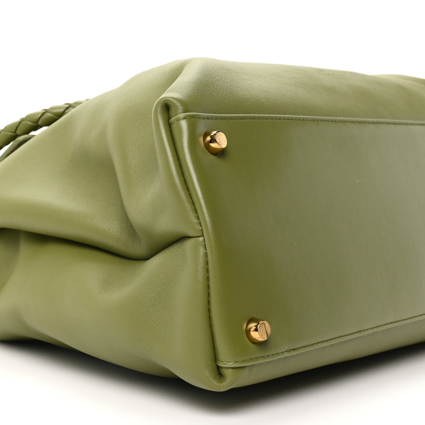 Silky Calfskin Large Ciao Ciao Matcha