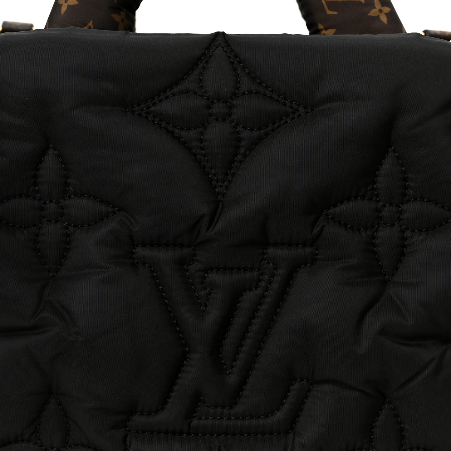 Econyl Monogram Pillow Giant Onthego MM  Black