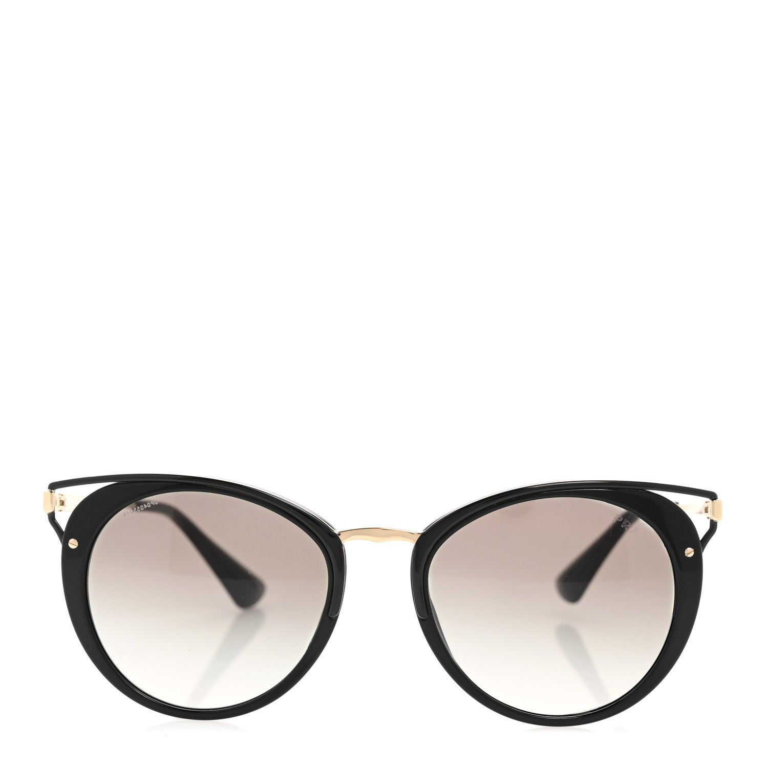 Prada Horn Metal Cinema Sunglasses SPR66T Black 2 of 9