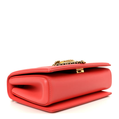 Dolce & Gabbana Lambskin Medium Devotion Crossbody Bag Corallo 4 of 11