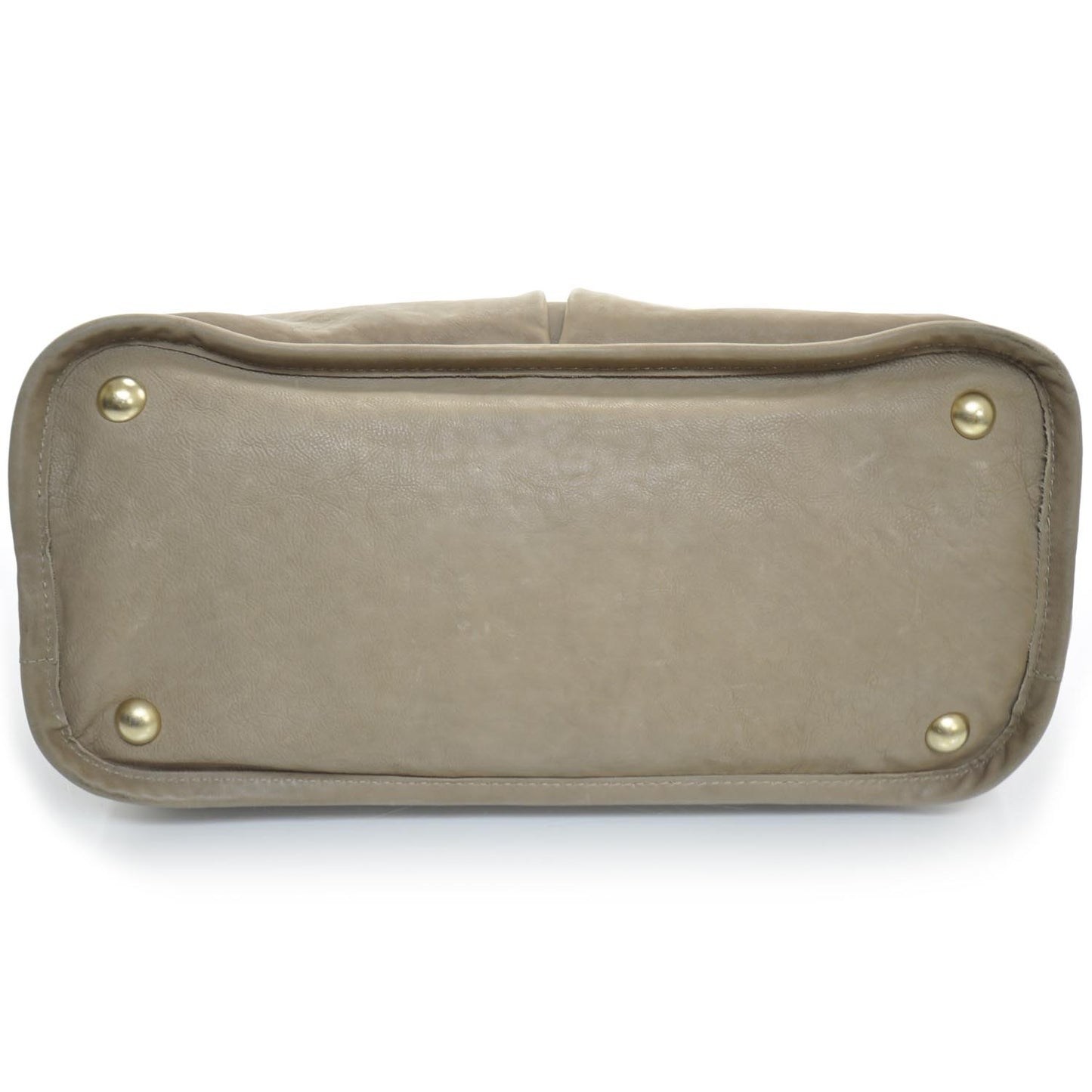 Leather Natural Beauty Tote Dark Beige