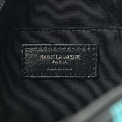 Saint Laurent Grain De Poudre Medium Classic Monogram Multicolor Graphic Print Lou Camera Bag Black 6 of 9