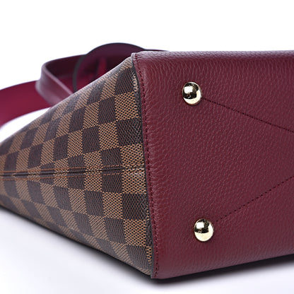 Louis Vuitton Damier Ebene Cuir Taurillon Hyde Park Fuchsia 7 of 8