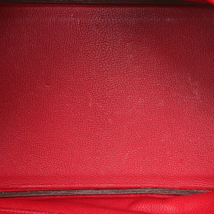 Hermes Taurillon Clemence Birkin 35 Rouge Vif 5 of 11