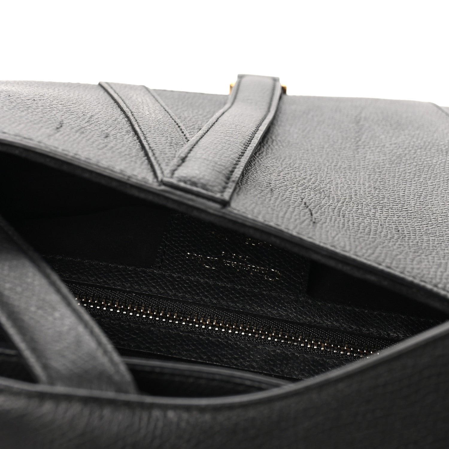 Christian Dior Grained Calfskin Saddle Bag Black 10 of 10