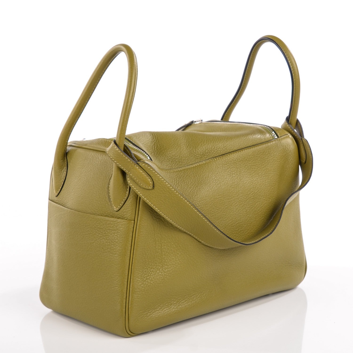 Hermes Taurillon Clemence Lindy 30 Vert Chartreuse 3 of 19