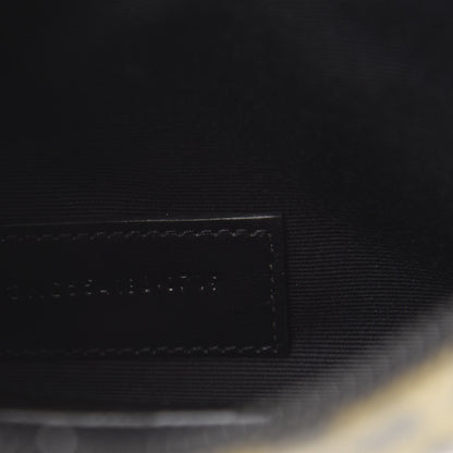 Saint Laurent Patent Glitter Leopard Monogram Zip Pouch Gold Black 7 of 13